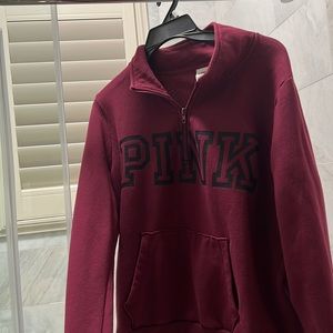 Maroon PINK quarter zip up
